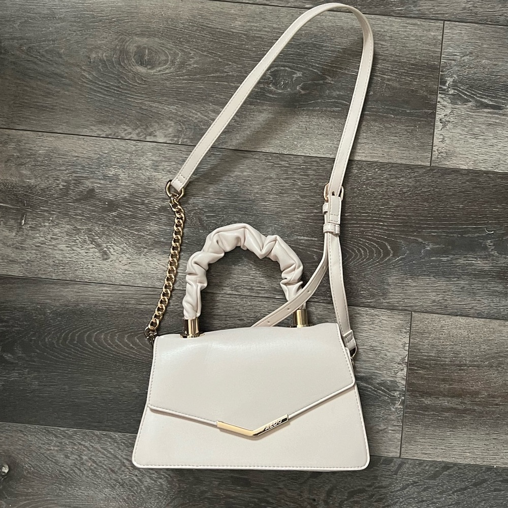 Cream & Gold Aldos purse